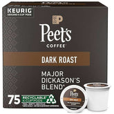 Peet's Coffee, Dark Roast Keurig K - Cup Pods - Major Dickason's Blend 75 Count (1 Box of 75 K - Cup Pods) - Showlu Well Nation Store
